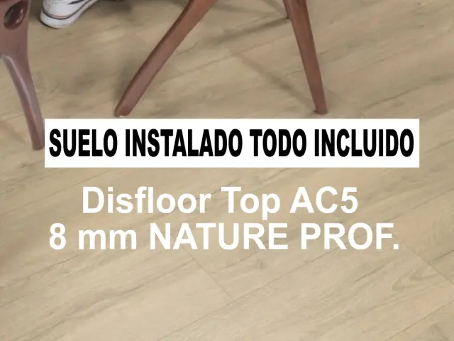 Imagen TARIMA FLOTANTE TOP AC5/8MM NATURE PROF TODO INCLUIDO